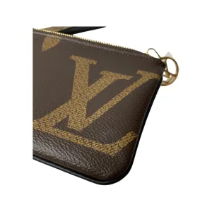 Louis Vuitton Trio Pouch Set Reverse Monogram Giant Brown