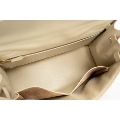 EVERYDAY BAGS Preowned Vintage Kelly Sellier 32 cm Beige Horse Hair/Box Calfskin 4 ~item/2024/10/1/27