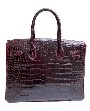 EVERYDAY BAGS Preowned Birkin 30 Bordeaux Porosus Shiny 2 ~item/2024/10/1/img_1286