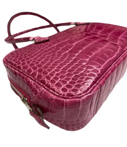 EVERYDAY BAGS Preowned Mini Plume Elan 22cm Fuschia Alligator Shiny  3 ~item/2024/10/1/img_1291