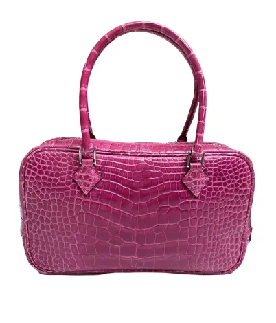 EVERYDAY BAGS Preowned Mini Plume Elan 22cm Fuschia Alligator Shiny  2 ~item/2024/10/1/img_1294