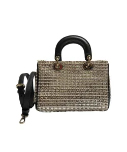 EVERYDAY BAGS Preowned Diorissimo Small Metalic Woven Tweed  2 ~item/2024/10/12/img_3677