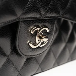 EVERYDAY BAGS Preowned Jumbo Classic 30 cm Black Caviar  8 ~item/2024/10/2/19_1