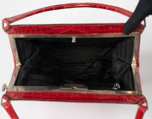 EVERYDAY BAGS Preowned Stampata Cocco 25 cm Red Shiny Crocodile Embossed 11 ~item/2024/10/2/lux09659_1536x1210