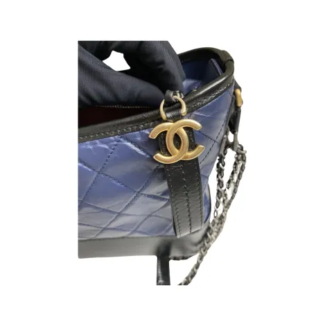 EVERYDAY BAGS Preowned Sholder Bag Chanel Gabrielle Hobo Navy/Black with Mixed Hardware 6 ~item/2024/10/3/pixelcut_9_2