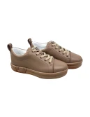 NEW Happy Sneakers Rose Perle Calfskin Size 36