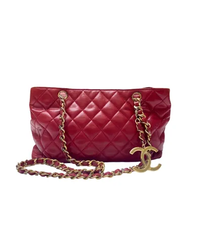 EVERYDAY BAGS Preowned Vintage Shoulder Bag Red Quilted Lambskin  1 ~item/2024/10/4/img_2079