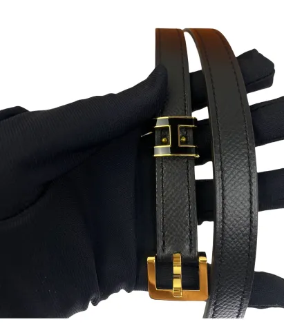 BELT NEW H Pop Belt, Black Epsom Enamel size 80cm 3 ~item/2024/10/5/img_2124