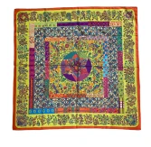 Preowned Silk Scarf Pique Fleuri de Provence