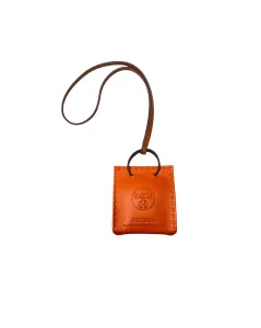 ACCESSORIES NEW Orange bag Charm in Orange Agneau leather 1 ~item/2024/10/9/img_3069