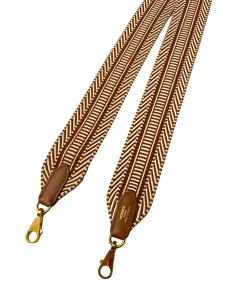 ACCESSORIES Preowned H Amazone Strap Sangle Cavale Gold/Beige 2 ~item/2024/10/9/img_3113